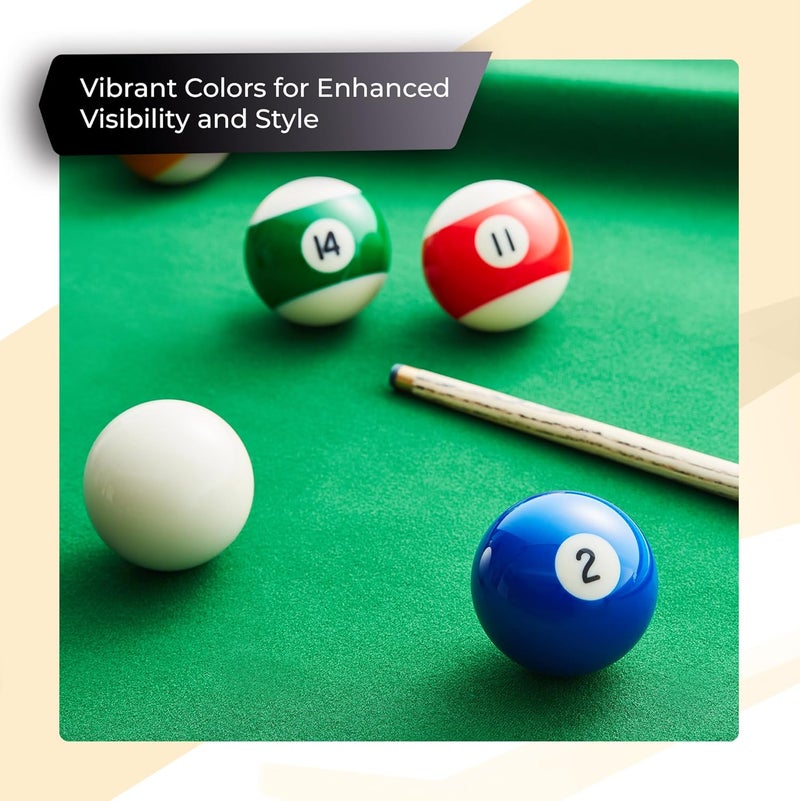 CuteKing Pool Balls, Billiard Balls, Grade AA, 2-1/4” Regulation Size, Billiard Ball Set, Pool Table Balls, Pool Ball Set, Bolas De Billar, Premium Pool Balls - Image 5